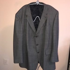 Jos. A. Bank Grey/Black Houndstooth Sportcoat- 52L